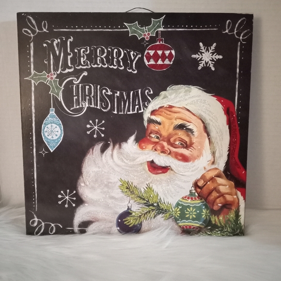 Santa Painting 12x12 perfect for small spaces. - Picture 1 of 3